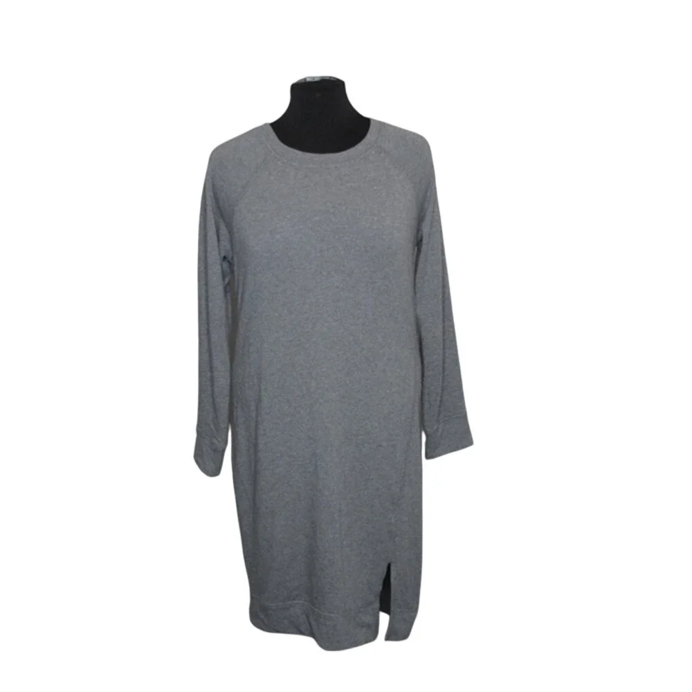 torrid long sleeve dress torrid | Dresses | Torrid Grey Sweatshirt Dress Long Sleeve Side Slit Midi  Size 0 Ml Heathered